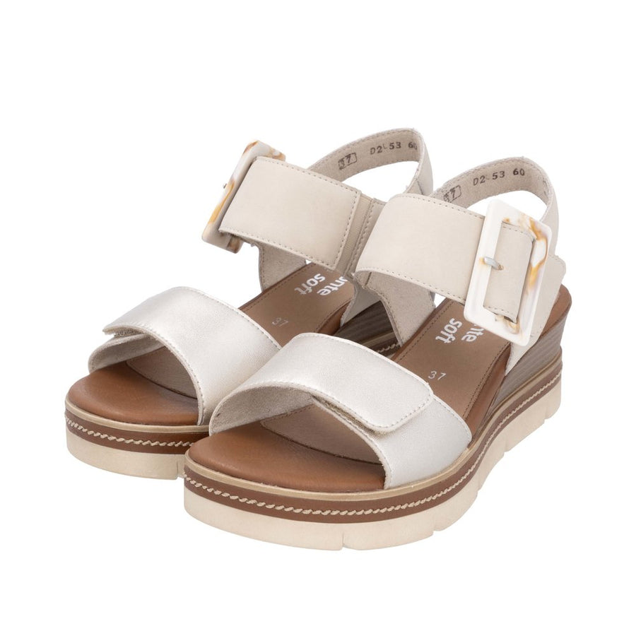 Remonte D2L53-60 Beige Leather Sandals