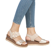 Remonte D2L53-60 Beige Leather Sandals