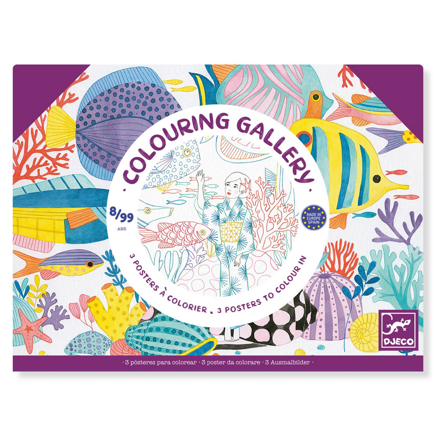 Djeco Large Size Colouring - Colouring Gallery - Japan DJ08694