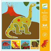 Djeco Small Gifts For Older Ones - Stencils - Dinosaurs DJ08863