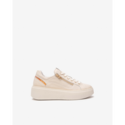 NeroGiardini E513081D Cream and Orange Glitter Chunky Sneakers