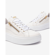 NeroGiardini E513081D Off White and Gold Glitter Chunky Sneakers