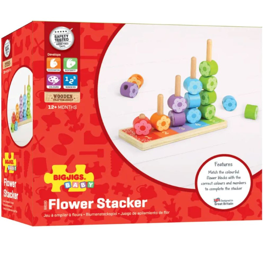 Bigjigs Toys First Flower Stacker BB090