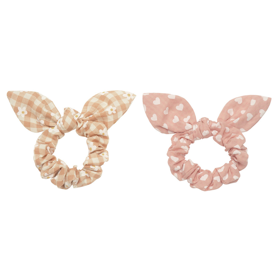 Rockahula Daisy Gingham Bunny Ears Scrunchies H2364B