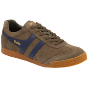 Gola Harrier Khaki/Navy Suede Mens Trainers