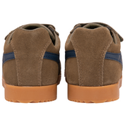 Gola Harrier Strap Khaki/Navy Kids Trainers