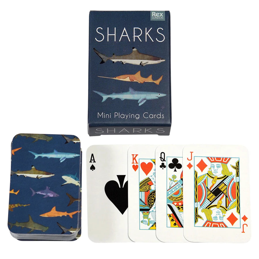 Rex London Mini Playing Cards - Sharks 30129