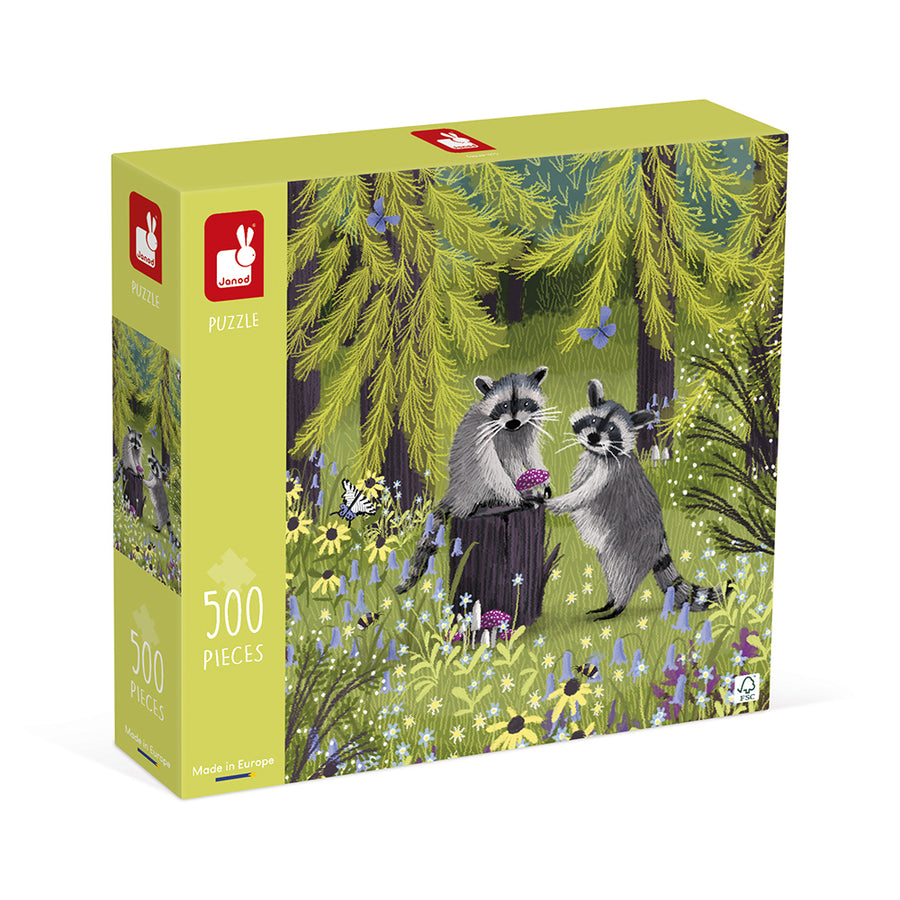 Janod Puzle Raccoon Bandits - 500 Pcs J02509