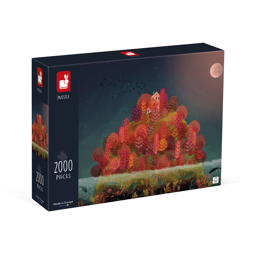 Janod Puzzle Red Autumn  - 2000 Pcs J02518