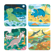 Janod 4 Puzzles Dinosaurs (6-9-12-16 Pcs) J02541