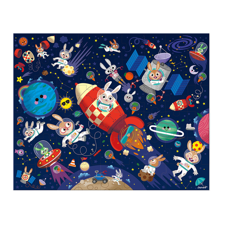 Janod Rocket Puzzle - 54 Pcs J02545