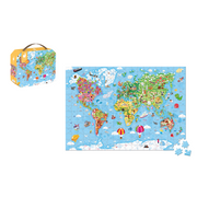 Janod World Giant Puzzle - 300 Pcs J02549