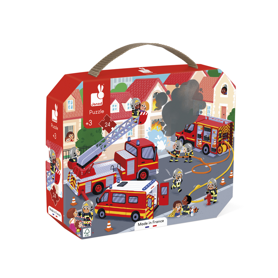 Janod Puzzle Firemen - 24 Pcs J02605