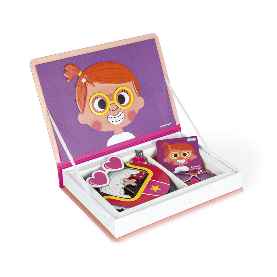 Janod Girl's Crazy Faces Magneti'Book J02717