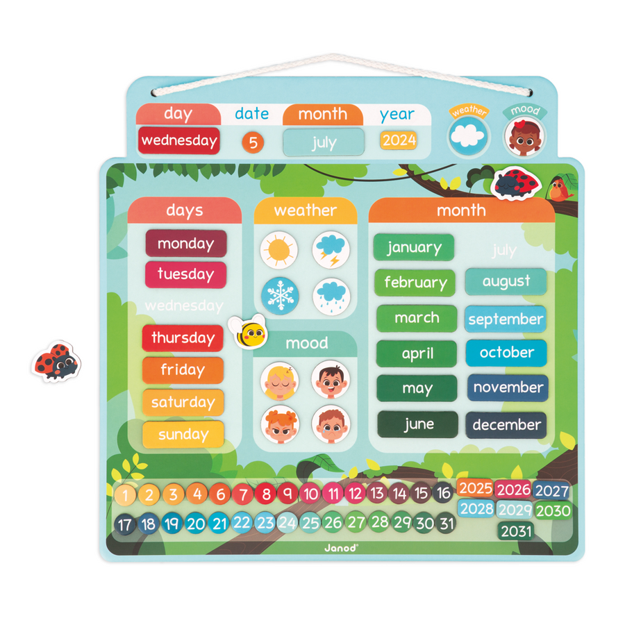 Janod Magnetic Calendar - English Version J05459