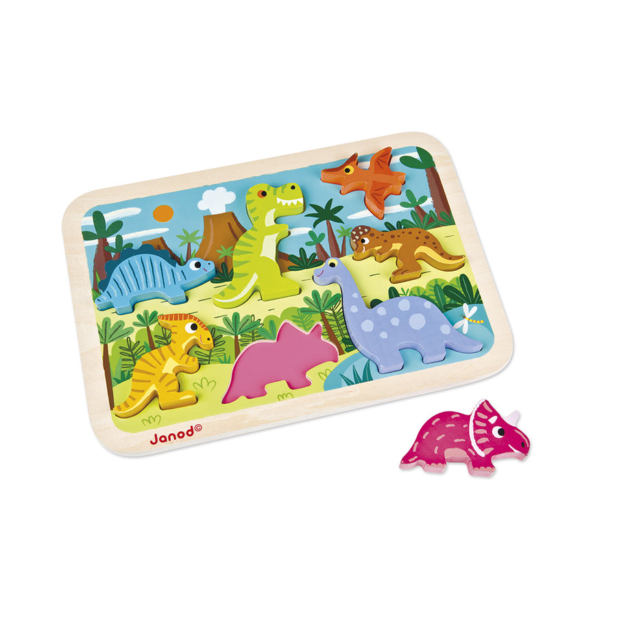 Janod Dinosaurs Chunky Puzzle J07054