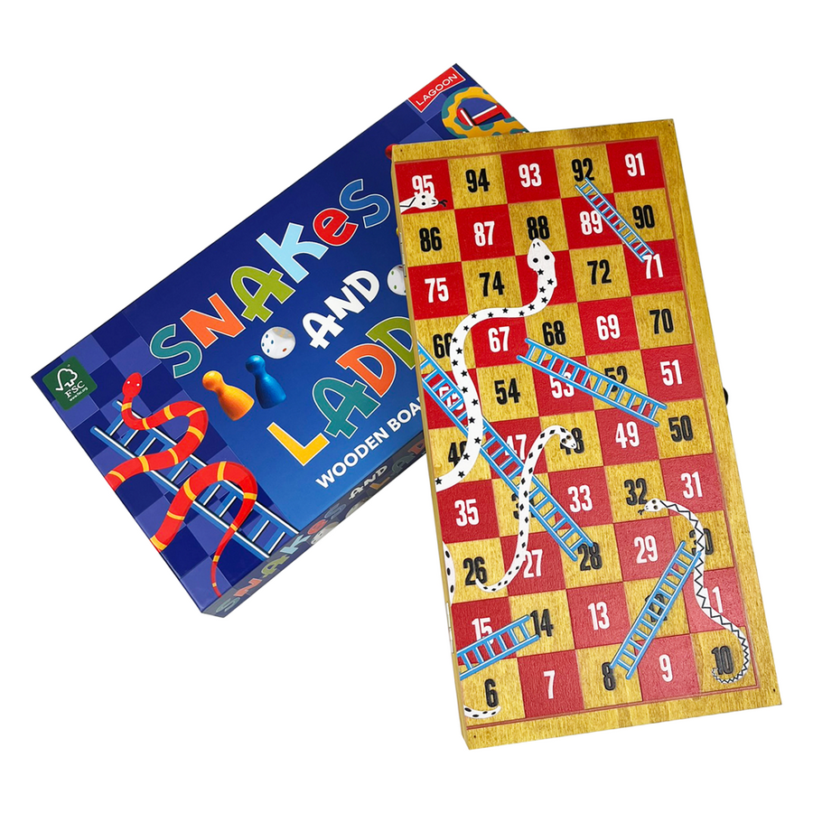 Snakes and Ladders - Wooden Game