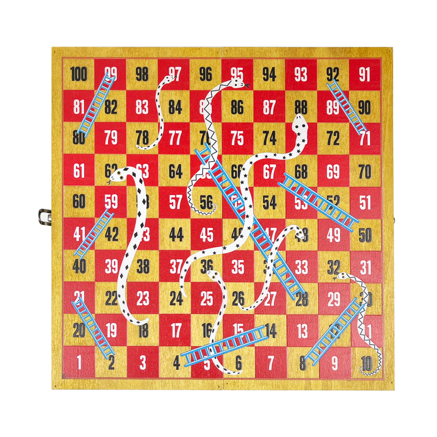 Snakes and Ladders - Wooden Game