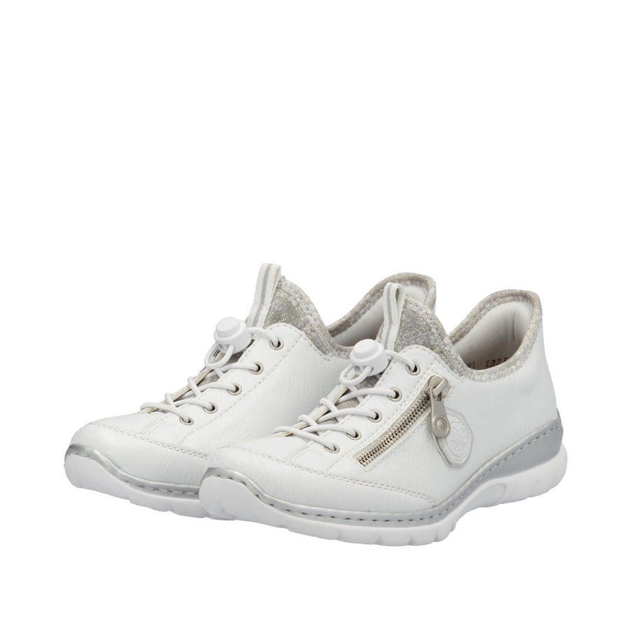 Rieker L32F1-80 White Combination Casual Shoes