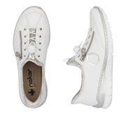 Rieker L32F1-80 White Combination Casual Shoes