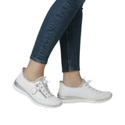 Rieker L32F1-80 White Combination Casual Shoes