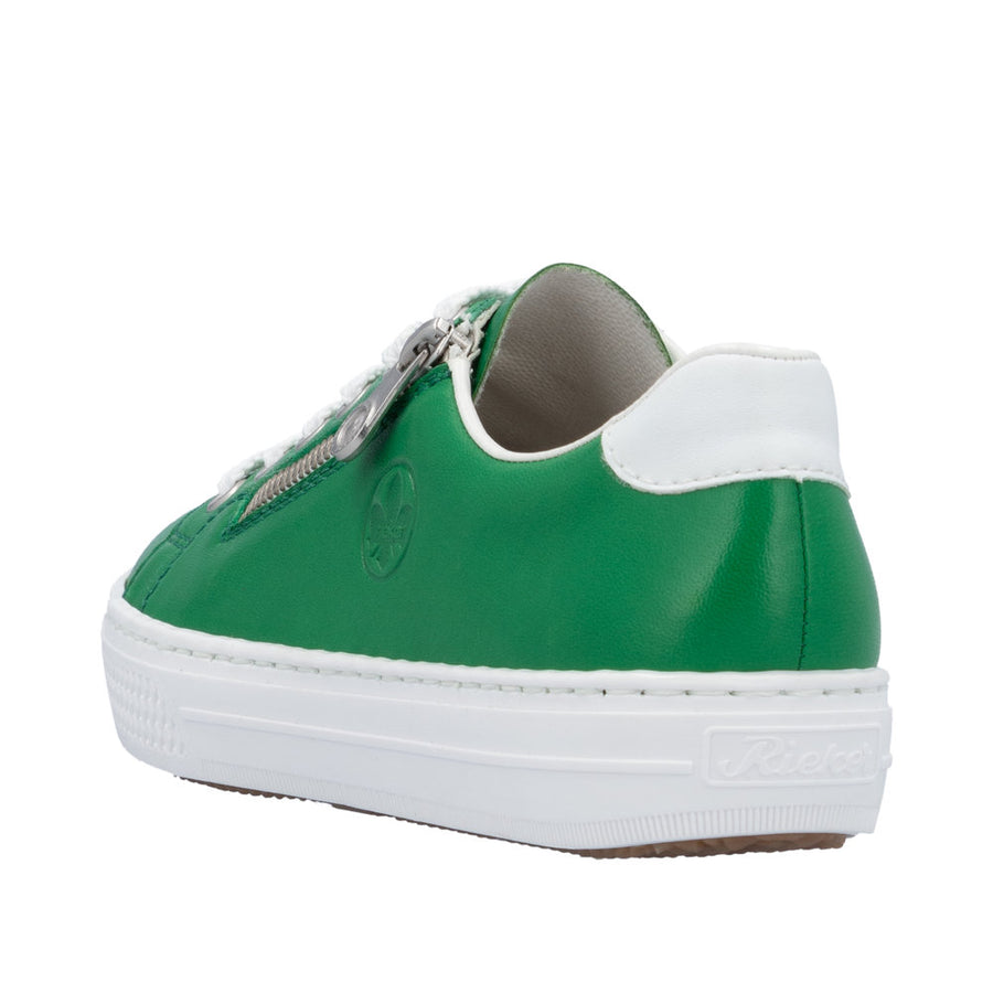 Rieker L59L1-52 Green Leather Casual Shoes