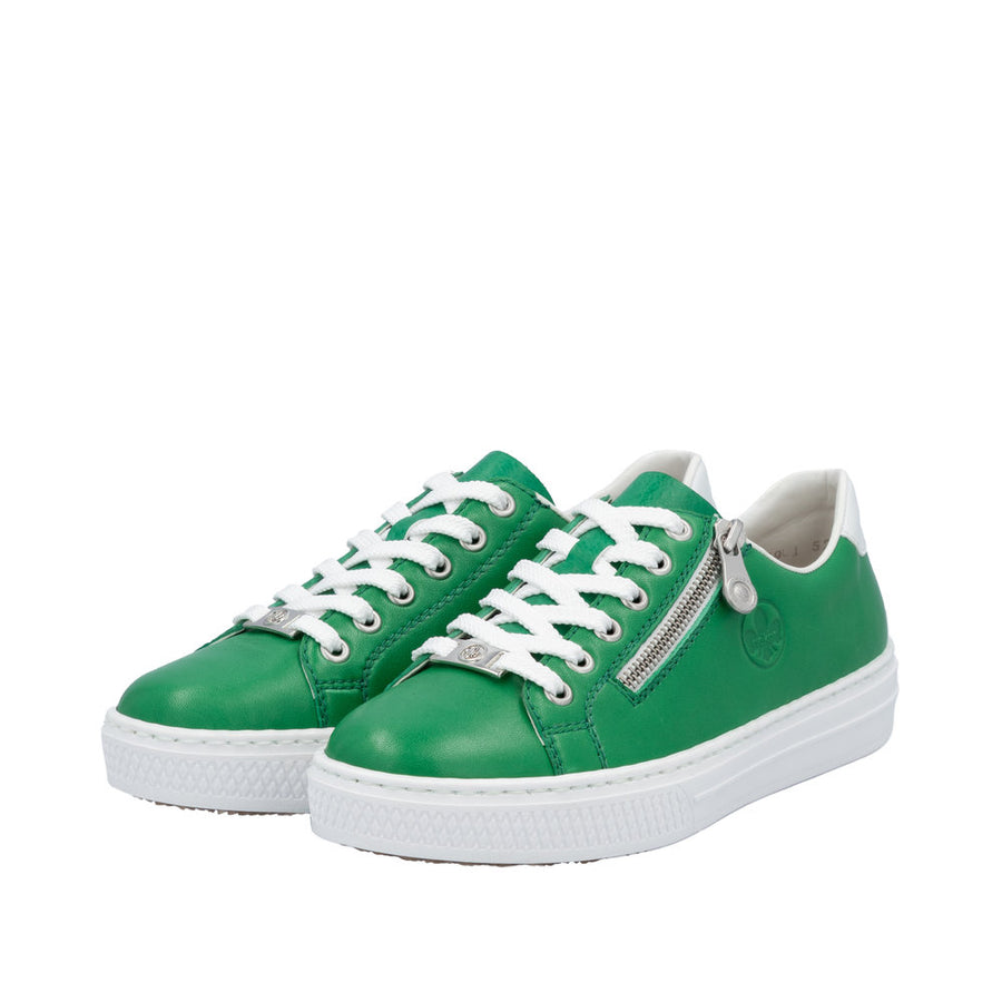 Rieker L59L1-52 Green Leather Casual Shoes