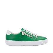 Rieker L59L1-52 Green Leather Casual Shoes