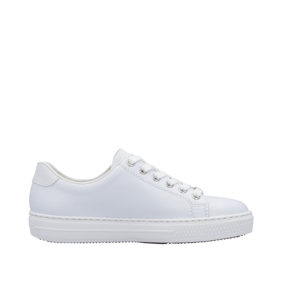 Rieker L59L1-83 White Leather Casual Shoes