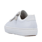 Rieker L59L1-83 White Leather Casual Shoes