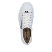 Rieker L59L1-83 White Leather Casual Shoes