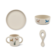 Liewood Vivi Printed Tableware Set - Leopard Multi Mix