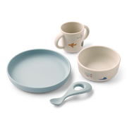 Liewood Vivi Printed Tableware Set - Aviator / Ecru