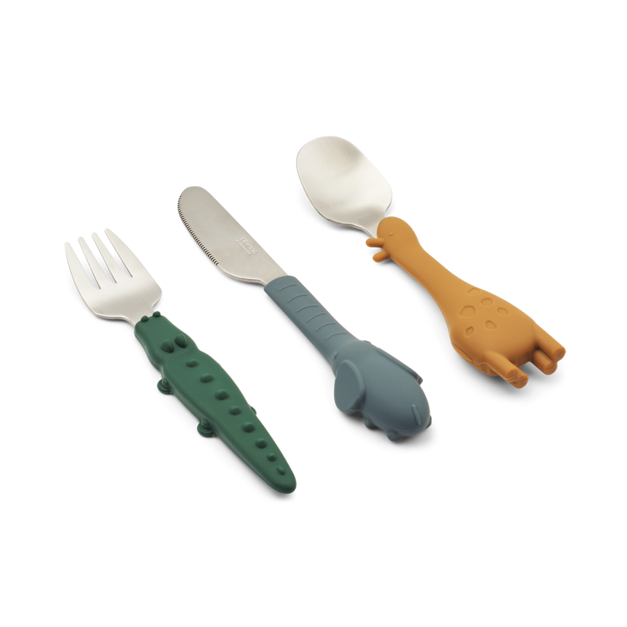 Liewood Tove All Together Cutlery Set - Golden Caramel Mix