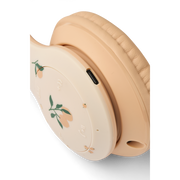 Liewood Quinn Wireless Headphones - Peach / Sea Shell