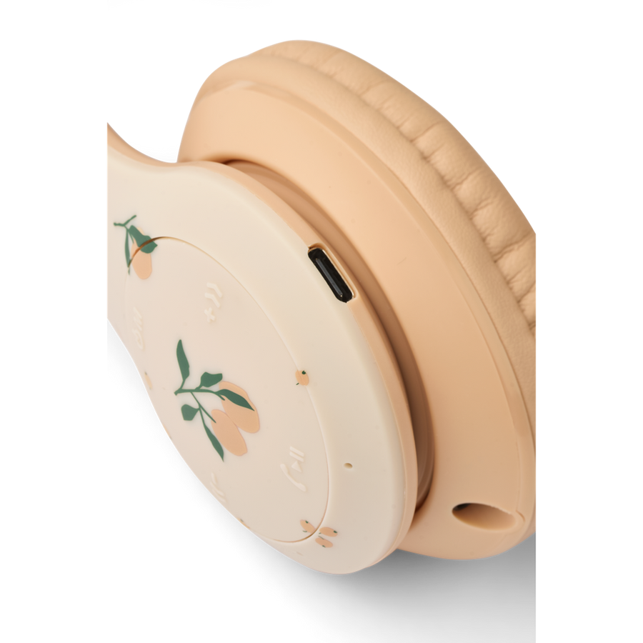 Liewood Quinn Wireless Headphones - Peach / Sea Shell