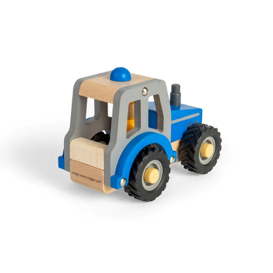 Bigjigs Toys Tractor Blue 36024