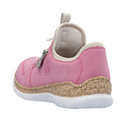 Rieker N42G0-31 Pink Casual Shoes