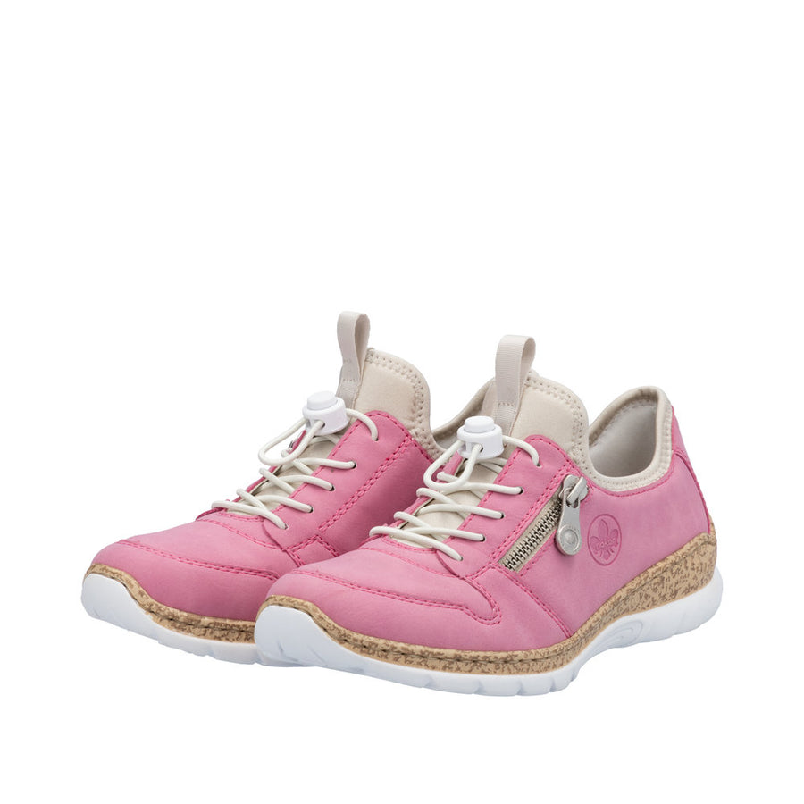 Rieker N42G0-31 Pink Casual Shoes