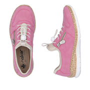 Rieker N42G0-31 Pink Casual Shoes