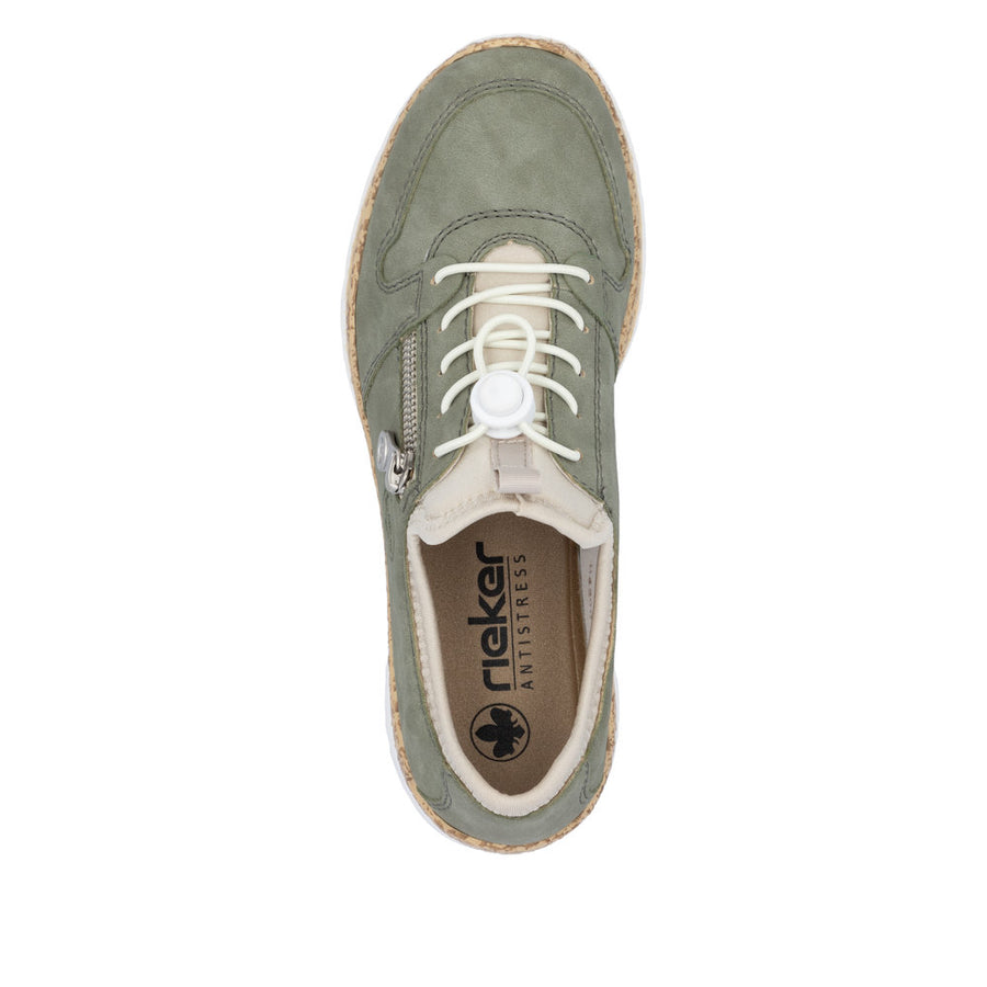 Rieker N42G0-52 Green Casual Shoes