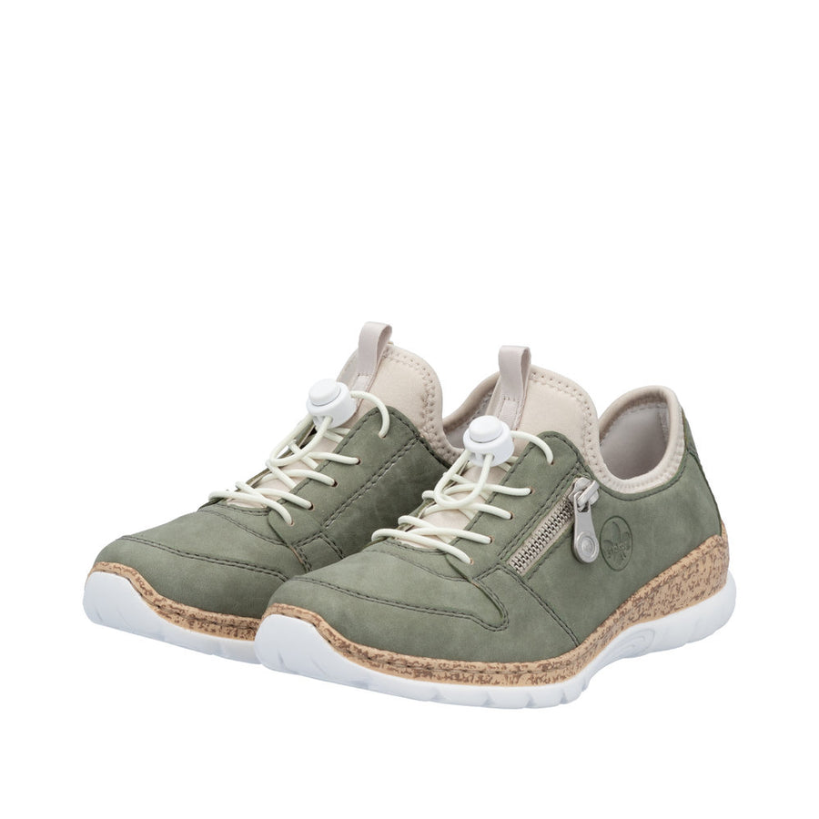 Rieker N42G0-52 Green Casual Shoes