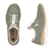 Rieker N42G0-52 Green Casual Shoes