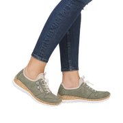 Rieker N42G0-52 Green Casual Shoes