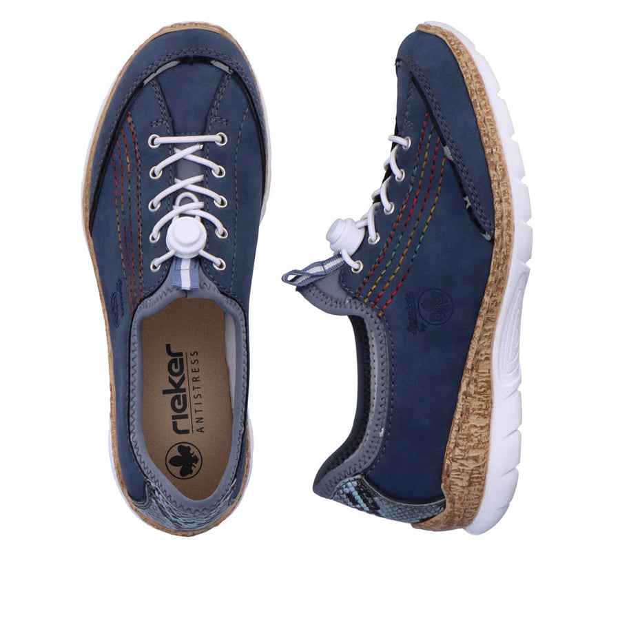 Rieker N42T0-14 Blue Casual Shoes