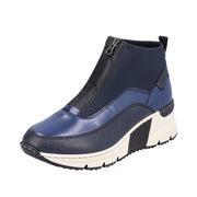 Rieker N6352-14 Navy Ankle Boots