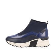 Rieker N6352-14 Navy Ankle Boots