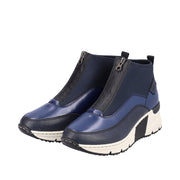 Rieker N6352-14 Navy Ankle Boots