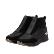 Rieker N6361-00 Black Ankle Boots