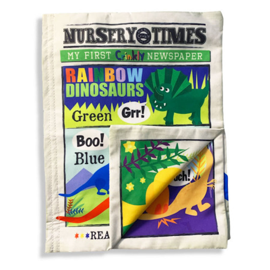 Jo & Nics Crinkly Cloth Books Rainbow Dinosaurs NT8